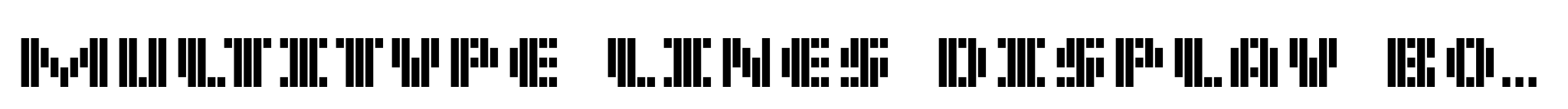 MultiType Lines Display Bold image
